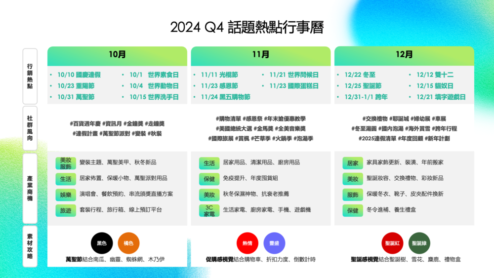 行事曆 2024 行銷行事曆 2024